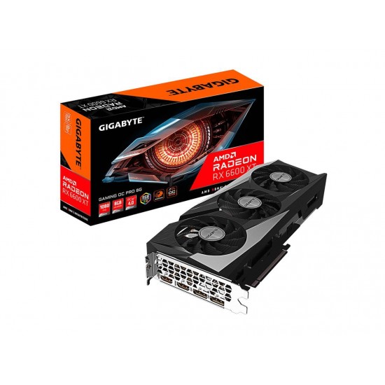 GIGABYTE Radeon RX 6600 XT GAMING OC PRO 8G Graphics Card, WINDFORCE 3X Cooling System, 8GB 128-bit GDDR6, GV-R66XTGAMINGOC PRO-8GD Video Card