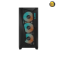 GIGABYTE C301 GLASS V2 Mid-Tower PC Case Black GIGABYTE C301 GLASS V2 mid-tower PC case with tempered glass side panel, 4x ARGB PWM fans and USB Type-C I/O