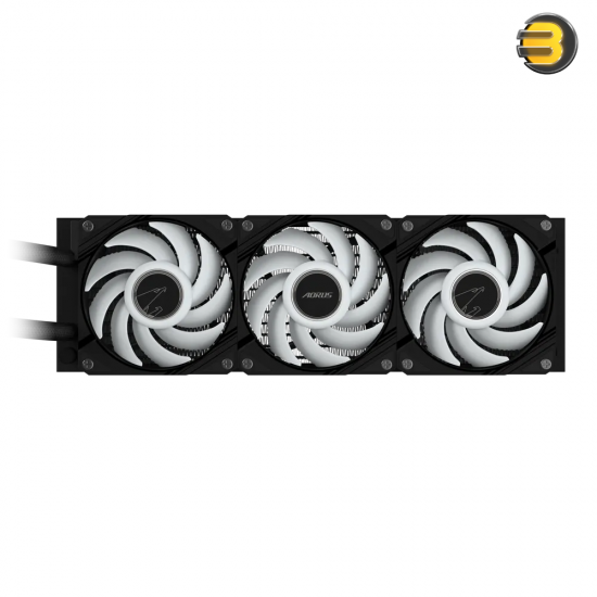 GIGABYTE AORUS WATERFORCE II 360 All-in-One Liquid CPU Cooler – 360 mm Radiator, 3×120 mm ARGB Fans, Daisy-Chain Mag Fan Design, Intel LGA115x/1200/1700/1851 & AMD AM4/AM5 Compatible, Adjustable 330° Water-block, High-Performance Cooling