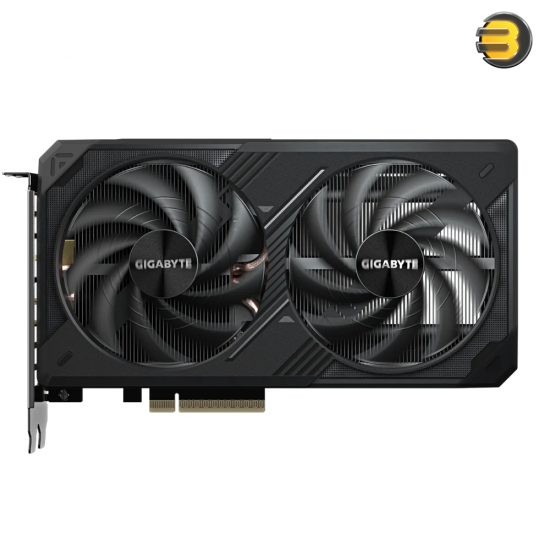 GIGABYTE GeForce RTX 5060 Ti WINDFORCE 8G Graphics Card – 8GB GDDR7 Memory, 4608 CUDA Cores, PCIe 5.0 Interface, Dual-Fan WINDFORCE Cooling System, HDMI 2.1 & DisplayPort 2.1 Outputs, High-Performance GPU (GV-N506TWF2-8GD)
