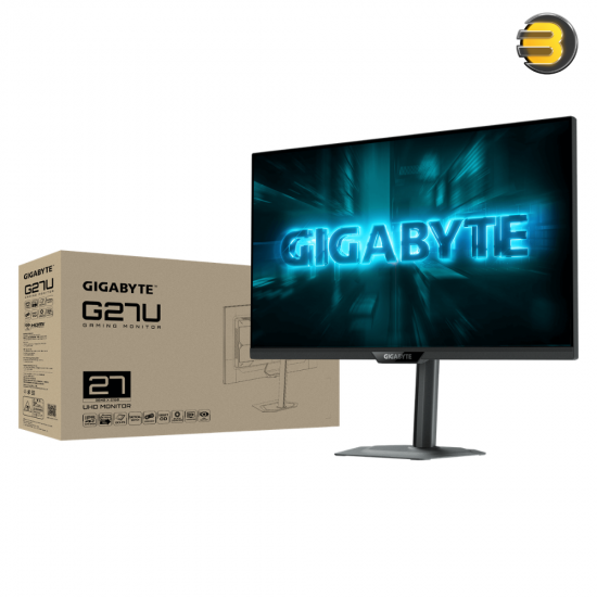 GIGABYTE G27U 27" UHD Dual-Mode SS IPS Gaming Monitor GIGABYTE G27U 27 inch UHD Dual-Mode gaming monitor with SS IPS panel, 160Hz/320Hz switching, HDR400 and 95 percent DCI-P3