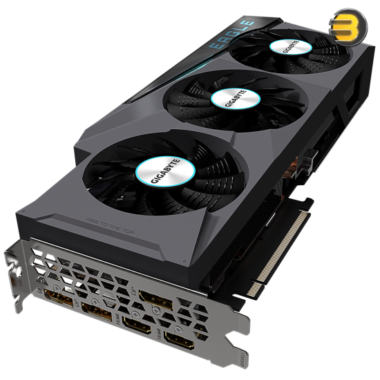 GIGABYTE GeForce RTX 3080 EAGLE 12G Graphics Card, 3 x WINDFORCE Fans, 12GB 384-bit GDDR6X, GV-N3080EAGLE-12GD Video Card