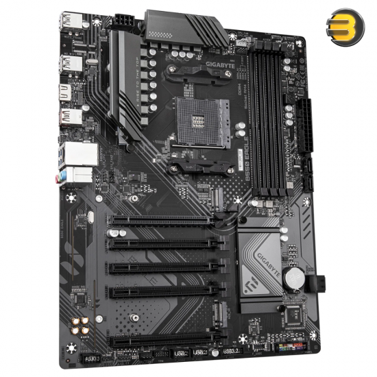 Gigabyte B550 EAGLE ATX Motherboard AMD Socket AM4 AMD B550 Chipset — Supports Ryzen 5000/4000/3000 Series CPUs, 4x DDR4 DIMM up to 128GB 3200 MHz, PCIe 4.0 x16, 2x M.2 Slots (1x PCIe 4.0 + 1x PCIe 3.0), Realtek Gigabit LAN, 4x SATA 6Gb/s, HDMI, USB 3.2 G