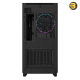 GIGABYTE AORUS C400 GLASS 4 ARGB PWM FANS — Optimized Vertical Airflow, ATX Motherboard, RGB Fusion with ARGB Connector Hub, Vertical GPU Installation, Tempered Glass Side Panel, USB 3.0 x2 and USB 3.2 Gen2 Type-C x1 on I/O panel