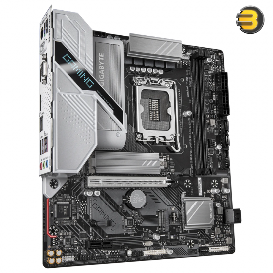 GIGABYTE B760M GAMING WIFI6 PLUS GEN5 Micro-ATX Motherboard Intel LGA1700 Socket Intel B760 Chipset — Supports 14th/13th/12th Gen Intel Core CPUs, 2x DDR5 DIMM up to 64GB, PCIe 5.0 x16 UD Slot, 2x PCIe 4.0 M.2 Slots, 2.5 GbE LAN, Wi-Fi 6 (802.11ax), Bluet GIGABYTE B760M GAMING WIFI6 PLUS GEN5 Micro-ATX Motherboard Intel LGA1700 Socket Intel B760 Chipset — Supports 14th/13th/12th Gen Intel Core CPUs, 2x DDR5 DIMM up to 64GB, PCIe 5.0 x16 UD Slot, 2x PCIe 4.0 M.2 Slots, 2.5 GbE LAN, Wi-Fi 6 (802.11ax), Bluet