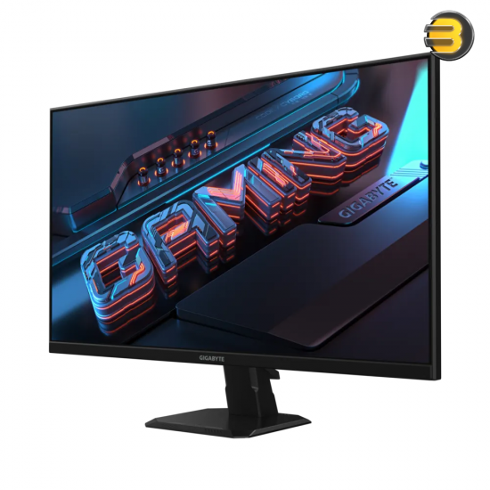 Gigabyte GS27FA Gaming Monitor 27 Inch Full HD (1920x1080) SS IPS Panel — 180Hz Native Refresh Rate (OC to 190Hz), 1ms MPRT Response Time, 105% sRGB, HDR Ready, HDMI 2.0 x2, DisplayPort 1.4, VESA 100x100, Gaming Features: Aim Stabilizer, Black Equalizer, 