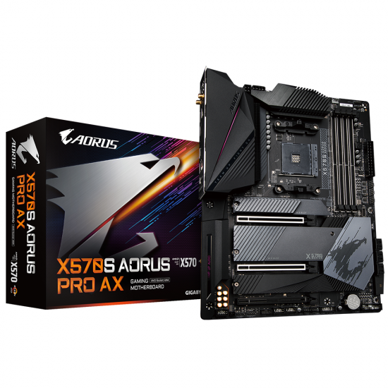 Gigabyte X570S AORUS PRO AX Socket AM4 AMD X570 DDR4 ATX Motherboard