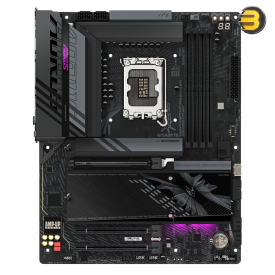 GIGABYTE Z890 AORUS Elite WIFI7 Intel Core Ultra (Series 2) LGA 1851 Motherboard, ATX, DDR5, 4X M.2, PCIe 5.0, Thunderbolt 4, WIFI7, 2.5GbE LAN, EZ-Latch