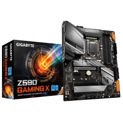 Gigabyte Z590 GAMING X Motherboard with Direct 12+1 Phases Digital VRM with DrMOS, Full PCIe 4.0* Design, Fully Covered Thermal Design with Integrated IO Armor, PCIe 4.0 M.2 with Thermal Guard, 2.5GbE Gaming LAN, USB 3.2 Gen2 TYPE-C®