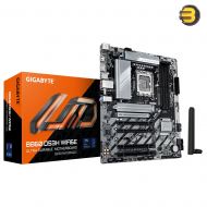 GIGABYTE B860 DS3H WIFI6E – Intel® Core™ Ultra Processor Support, Hybrid 8+1+2 VRM, DDR5 Bionic Corsa, AI Perfdrive, PCIe 5.0 M.2 Slot, Wi-Fi 6E, 2.5GbE LAN, and EZ-Latch Design for Enhanced Performance and Connectivity