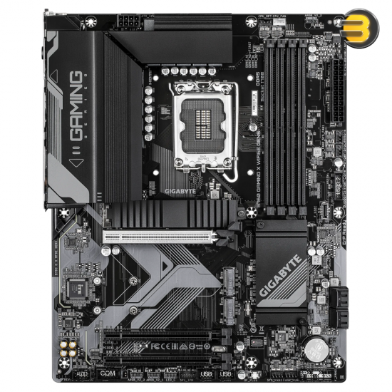 GIGABYTE B760 GAMING X WIFI6E GEN5 ATX Motherboard – Intel LGA 1700 Socket, Dual Channel DDR5 Support, PCIe 5.0, NVMe M.2, USB 3.2 Gen2x2, HDMI, Wi-Fi 6E & 2.5GbE LAN, High-Performance Design for 12th/13th/14th Gen Intel Processors GIGABYTE B760 GAMING X WIFI6E GEN5 ATX Motherboard – Intel LGA 1700 Socket, Dual Channel DDR5 Support, PCIe 5.0, NVMe M.2, USB 3.2 Gen2x2, HDMI, Wi-Fi 6E & 2.5GbE LAN, High-Performance Design for 12th/13th/14th Gen Intel Processors
