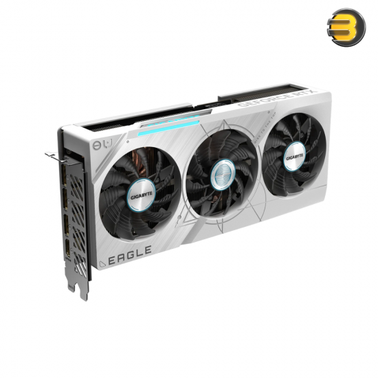 GIGABYTE GeForce RTX 4070 SUPER EAGLE OC ICE 12G Graphics Card — 3x WINDFORCE Fans, 12GB 192-bit GDDR6X, GV-N407SEAGLEOC ICE-12GD Video Card