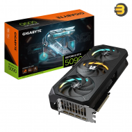 GIGABYTE GeForce RTX 5090 GAMING OC 32G – NVIDIA Blackwell, 32GB GDDR7 512-bit, 2550MHz Boost Clock, WINDFORCE Cooling with Hawk Fans, RGB Halo, Dual BIOS, Reinforced Structure, VGA Holder, DLSS 4 Support