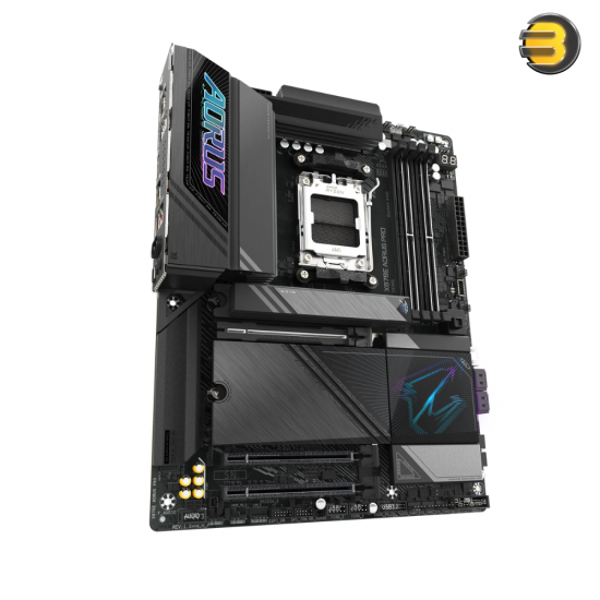 GIGABYTE X870E AORUS PRO AM5 LGA 1718, ATX, DDR5, 4x M.2, PCIe 5.0, USB4, Wi-Fi 7, 2.5GbE LAN, EZ-Latch