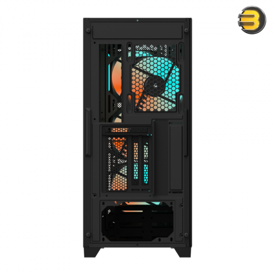 GIGABYTE C301 GLASS V2 Mid-Tower PC Case Black GIGABYTE C301 GLASS V2 mid-tower PC case with tempered glass side panel, 4x ARGB PWM fans and USB Type-C I/O