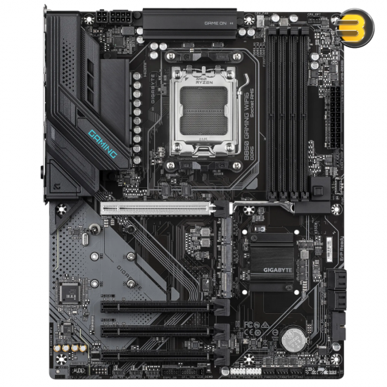 GIGABYTE B850 GAMING WIFI6 - AMD AM5, DDR5 OC 8200MT/s, 6+2+2 VRM, 4 DIMMs (EXPO), X3D Turbo Mode, WIFI EZ-Plug, PCIe EZ-Latch Plus, 3x M.2 (PCIe 5.0x4), GbE LAN & Wi‑Fi 6, HDMI/DP