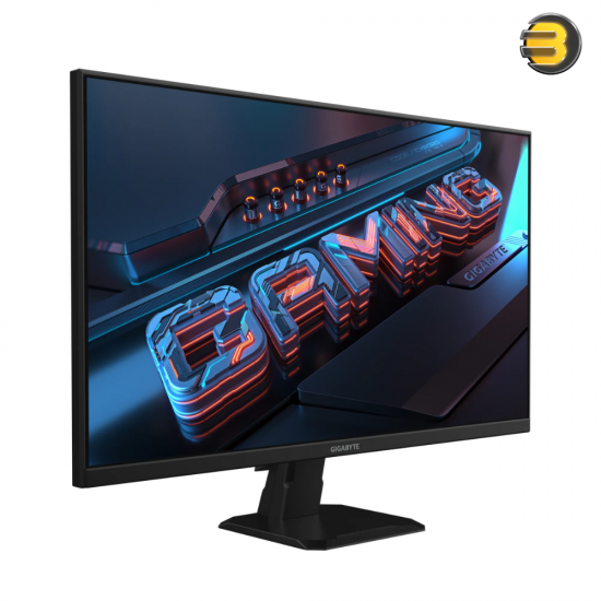 Gigabyte GS27FA Gaming Monitor 27 Inch Full HD (1920x1080) SS IPS Panel — 180Hz Native Refresh Rate (OC to 190Hz), 1ms MPRT Response Time, 105% sRGB, HDR Ready, HDMI 2.0 x2, DisplayPort 1.4, VESA 100x100, Gaming Features: Aim Stabilizer, Black Equalizer, 