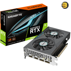 GIGABYTE GeForce RTX 3050 Eagle OC 6G Graphics Card — 2X WINDFORCE Fans, 6GB GDDR6 96-bit GDDR6,  Video Card