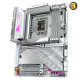 Gigabyte Z890 AORUS ELITE X ICE - Intel® Core™ Ultra Series 2 mobo with Digital Twin 16+1+2 VRM, DDR5 (4 DIMMs, XMP), D5 Bionic Corsa, AI SNATCH & Perfdrive, WIFI EZ-Plug, EZ-Latch Plus/Click, 5x M.2 (1 PCIe 5.0 x4), 2.5GbE LAN, Wi-Fi 7, TB4, ALC1220