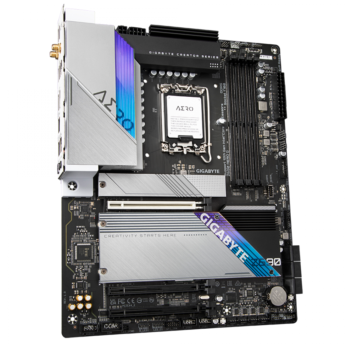 GIGABYTE Z690 AERO G DDR4 LGA 1700 Intel Z690 ATX DDR4 Quad M.2