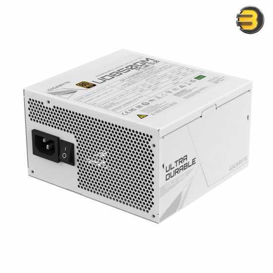 GIGABYTE UD850GM PG5W – Ultra Durable 850W Fully Modular PSU – 80 PLUS Gold, ATX 3.0, PCIe Gen5 Support, 120mm Smart HYB Fan, Japanese Capacitors, Enhanced Thermal & Multi-Protection