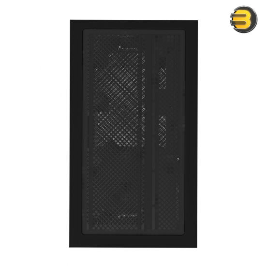 GIGABYTE C201 PANORAMIC Mid-Tower PC Case Black GIGABYTE C201 PANORAMIC mid-tower PC case with panoramic tempered glass design, reverse-blade ARGB fans and compact layout