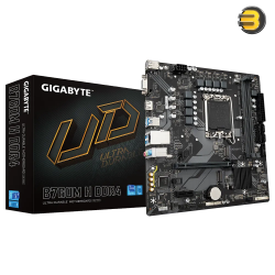 GIGABYTE B760M H DDR4 — Supports Intel Core 14th/ 13th /12th processors - Dual Channel DDR4 - GbE LAN