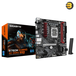 GIGABYTE B760M GAMING AC DDR4 GEN5 Micro-ATX Motherboard Intel LGA1700 Socket Intel B760 Chipset — Supports 14th/13th/12th Gen Intel Core CPUs