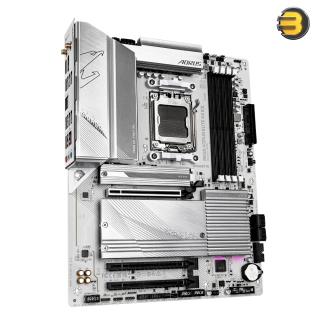 GIGABYTE B650 AORUS Elite AX ICE — AM5, LGA 1718, AMD, B650, ATX, DDR5, Triple M.2, PCIe 5.0, USB 3.2 Gen2X2 Type-C, WiFi 6E/ 2.5GbE LAN, Snow White, EZ-Latch GIGABYTE B650 AORUS Elite AX ICE — AM5, LGA 1718, AMD, B650, ATX, DDR5, Triple M.2, PCIe 5.0, USB 3.2 Gen2X2 Type-C, WiFi 6E/ 2.5GbE LAN, Snow White, EZ-Latch