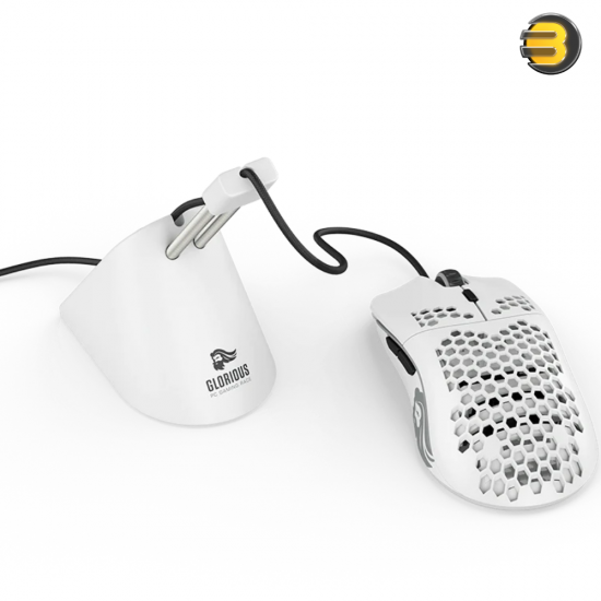Glorious Gaming Mouse Bungee — Flexible Mouse Cable Management - Gaming Mouse Accessory - White