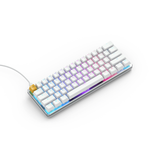 Glorious GMMK Modular Mechanical Gaming Keyboard - 60% Compact Size (61 Key) - RGB LED Backlit, Brown Switches, Hot Swap Switches (Black)