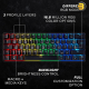 HK GAMING GK61 Mechanical Gaming Keyboard — 61 Keys Multi Color RGB Illuminated - LED Backlit - Wired - Programmable for PC/Mac - Gamer Tactile (Gateron Optical Brown)