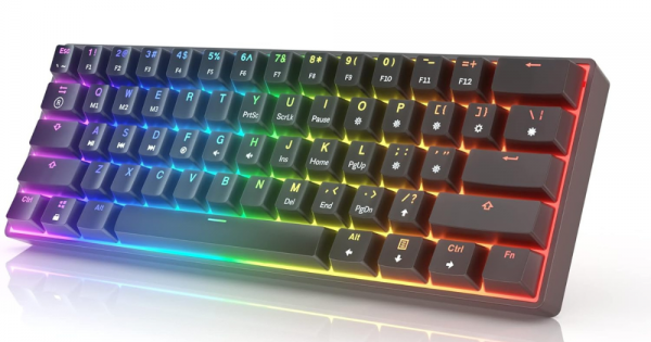 HK GAMING GK61 Mechanical Gaming Keyboard — 61 Keys Multi Color