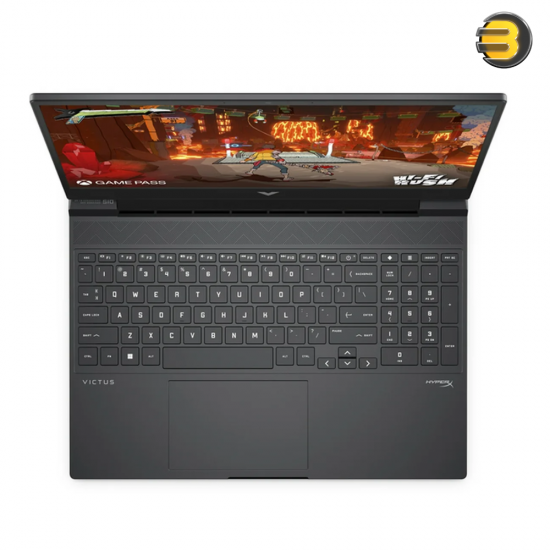 HP Victus 15-FB2082 GAMING — Ryzen 5 8640H - 512GB SSD - 8GB DDR5 - 15.6 Inch (1920×1080) - NVIDIA RTX 4050 6144MB - WIN11  - MICA SILVER - Backlit Keyboard