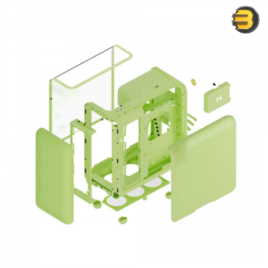 HYTE X50G Matcha Milk ATX Mid-Tower Case – 63 L, Laminated Acoustic Glass, GPU Support Up to 430 mm HYTE X50G Matcha Milk ATX Mid-Tower Case – 63 L, Laminated Acoustic Glass, GPU Support Up to 430 mm