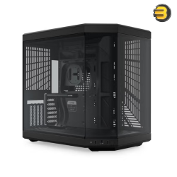 HYTE Y70 Black Dual-Chamber ATX Mid-Tower Case — Panoramic Tempered Glass, 4-Slot Vertical GPU with PCIe 4.0 Riser, Supports up to 360mm Radiators, Cooling for 10 Fans, USB-C 3.2 Gen 2, Advanced Cable Management, Modern Sleek Design HYTE Y70 Black Dual-Chamber ATX Mid-Tower Case — Panoramic Tempered Glass, 4-Slot Vertical GPU with PCIe 4.0 Riser, Supports up to 360mm Radiators, Cooling for 10 Fans, USB-C 3.2 Gen 2, Advanced Cable Management, Modern Sleek Design