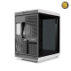 HYTE Y70 Touch Infinite ATX Dual-Chamber Panda Case, 14.9 Inch Integrated 2.5K IPS Multi-Touch LCD — Panoramic Tempered Glass, 4-Slot Vertical GPU Mount, Up to 10 Fans, PCIe 4.0 Riser Included, Advanced Cable Management, Massive Cooling Support