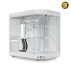 HYTE Y70 Snow White Dual-Chamber ATX Mid-Tower Case — Panoramic Tempered Glass, 4-Slot Vertical GPU with PCIe 4.0 Riser, Supports up to 360mm Radiators, Cooling for 10 Fans, USB-C 3.2 Gen 2, Advanced Cable Management, Modern Sleek Design HYTE Y70 Snow White Dual-Chamber ATX Mid-Tower Case — Panoramic Tempered Glass, 4-Slot Vertical GPU with PCIe 4.0 Riser, Supports up to 360mm Radiators, Cooling for 10 Fans, USB-C 3.2 Gen 2, Advanced Cable Management, Modern Sleek Design