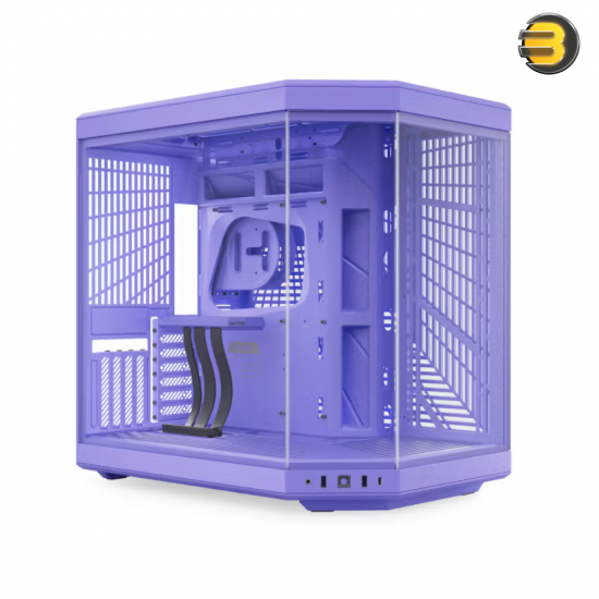 HYTE Y70 Taro Milk Dual-Chamber ATX Mid-Tower Case — Panoramic Tempered Glass, 4-Slot Vertical GPU with PCIe 4.0 Riser, Supports up to 360mm Radiators, Cooling for 10 Fans, USB-C 3.2 Gen 2, Advanced Cable Management, Modern Sleek Design HYTE Y70 Taro Milk Dual-Chamber ATX Mid-Tower Case — Panoramic Tempered Glass, 4-Slot Vertical GPU with PCIe 4.0 Riser, Supports up to 360mm Radiators, Cooling for 10 Fans, USB-C 3.2 Gen 2, Advanced Cable Management, Modern Sleek Design