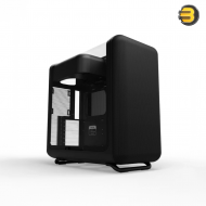 HYTE X50G Pitch Black ATX Mid-Tower Case – 63 L Volume, Laminated Acoustic Glass Side Panel, Supports GPUs up to 430 mm