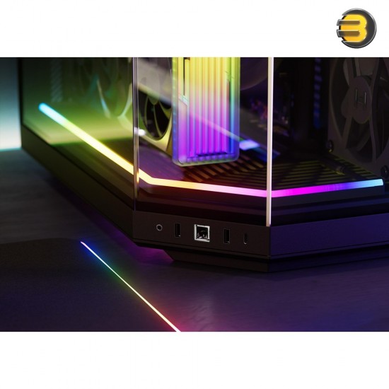 HYTE Noodle LN60 RGB Digital Lighting Strip – Black, 575 × 5.3 × 14 mm, 40-LED, 215° Viewing Angle HYTE Noodle LN60 RGB Digital Lighting Strip – Black, 575 × 5.3 × 14 mm, 40-LED, 215° Viewing Angle