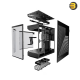 HYTE Y60 Pitch Black Dual-Chamber ATX Mid-Tower Case — Panoramic Tempered Glass, Vertical GPU with PCIe 4.0 Riser, Supports up to 360mm Radiators, Cooling with 3 Pre-Installed 120mm Fans, Advanced Cable Management, Sleek Modern Design HYTE Y60 Pitch Black Dual-Chamber ATX Mid-Tower Case — Panoramic Tempered Glass, Vertical GPU with PCIe 4.0 Riser, Supports up to 360mm Radiators, Cooling with 3 Pre-Installed 120mm Fans, Advanced Cable Management, Sleek Modern Design