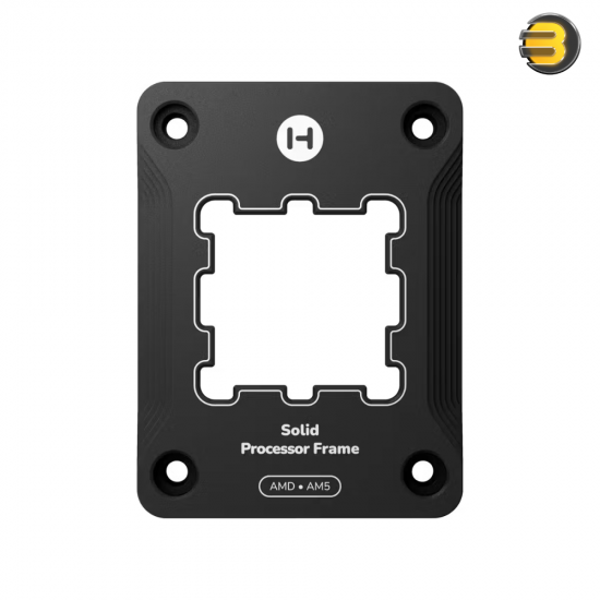 HYTE Solid Processor Frame Pitch Black – Mount for AMD AM5 Socket, Includes 2 g Thermal Goop HYTE Solid Processor Frame Pitch Black – Mount for AMD AM5 Socket, Includes 2 g Thermal Goop