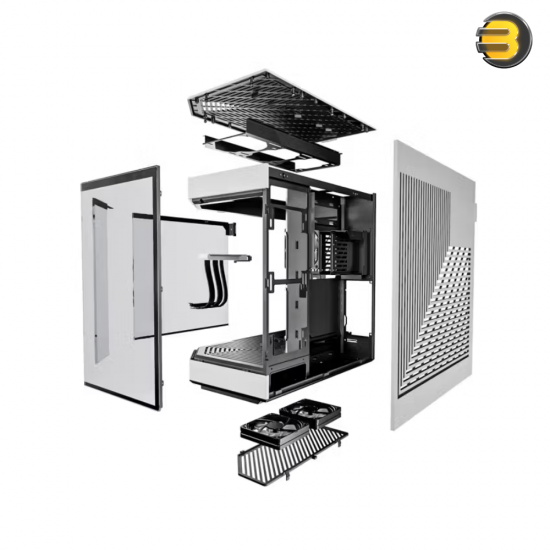HYTE Y60 Panda Black Dual-Chamber ATX Mid-Tower Case — Panoramic Tempered Glass, Vertical GPU with PCIe 4.0 Riser, Supports up to 360mm Radiators, Cooling with 3 Pre-Installed 120mm Fans, Advanced Cable Management, Sleek Modern Design HYTE Y60 Panda Black Dual-Chamber ATX Mid-Tower Case — Panoramic Tempered Glass, Vertical GPU with PCIe 4.0 Riser, Supports up to 360mm Radiators, Cooling with 3 Pre-Installed 120mm Fans, Advanced Cable Management, Sleek Modern Design
