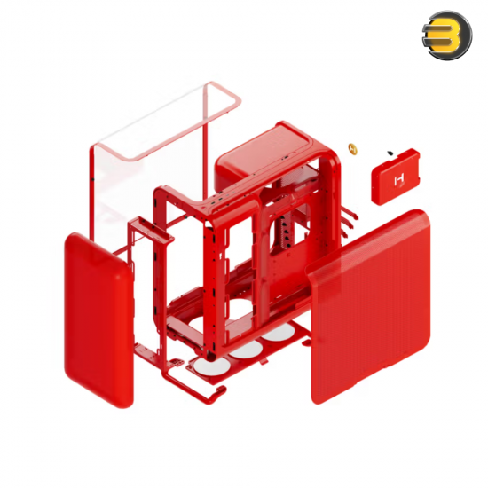 HYTE X50G Wild Cherry ATX Mid-Tower Case – 63 L Volume, Laminated Acoustic Glass, GPU Support Up to 430 mm, Wild Cherry Finish HYTE X50G Wild Cherry ATX Mid-Tower Case – 63 L Volume, Laminated Acoustic Glass, GPU Support Up to 430 mm, Wild Cherry Finish