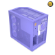 HYTE Y50 RGB Taro Milk Pastel Purple Dual Chamber ATX PC Case HYTE Y50 RGB Taro Milk Pastel Purple dual chamber ATX PC case with 3-piece panoramic tempered glass, included FE12RTR 360mm single-frame ARGB fan, and rear-connect support