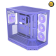 HYTE Y50 RGB Taro Milk Pastel Purple Dual Chamber ATX PC Case HYTE Y50 RGB Taro Milk Pastel Purple dual chamber ATX PC case with 3-piece panoramic tempered glass, included FE12RTR 360mm single-frame ARGB fan, and rear-connect support