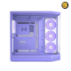 HYTE Y50 RGB Taro Milk Pastel Purple Dual Chamber ATX PC Case HYTE Y50 RGB Taro Milk Pastel Purple dual chamber ATX PC case with 3-piece panoramic tempered glass, included FE12RTR 360mm single-frame ARGB fan, and rear-connect support