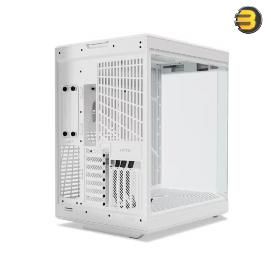 HYTE Y70 Snow White Dual-Chamber ATX Mid-Tower Case — Panoramic Tempered Glass, 4-Slot Vertical GPU with PCIe 4.0 Riser, Supports up to 360mm Radiators, Cooling for 10 Fans, USB-C 3.2 Gen 2, Advanced Cable Management, Modern Sleek Design HYTE Y70 Snow White Dual-Chamber ATX Mid-Tower Case — Panoramic Tempered Glass, 4-Slot Vertical GPU with PCIe 4.0 Riser, Supports up to 360mm Radiators, Cooling for 10 Fans, USB-C 3.2 Gen 2, Advanced Cable Management, Modern Sleek Design
