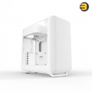 HYTE X50G Snow White ATX Mid-Tower Case – 63L Volume, Laminated Acoustic Glass, Supports GPUs up to 430 mm